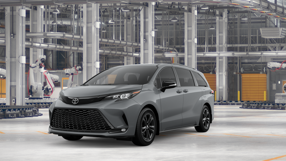 2026 Toyota Sienna XSE in Cement — front three-quarter view