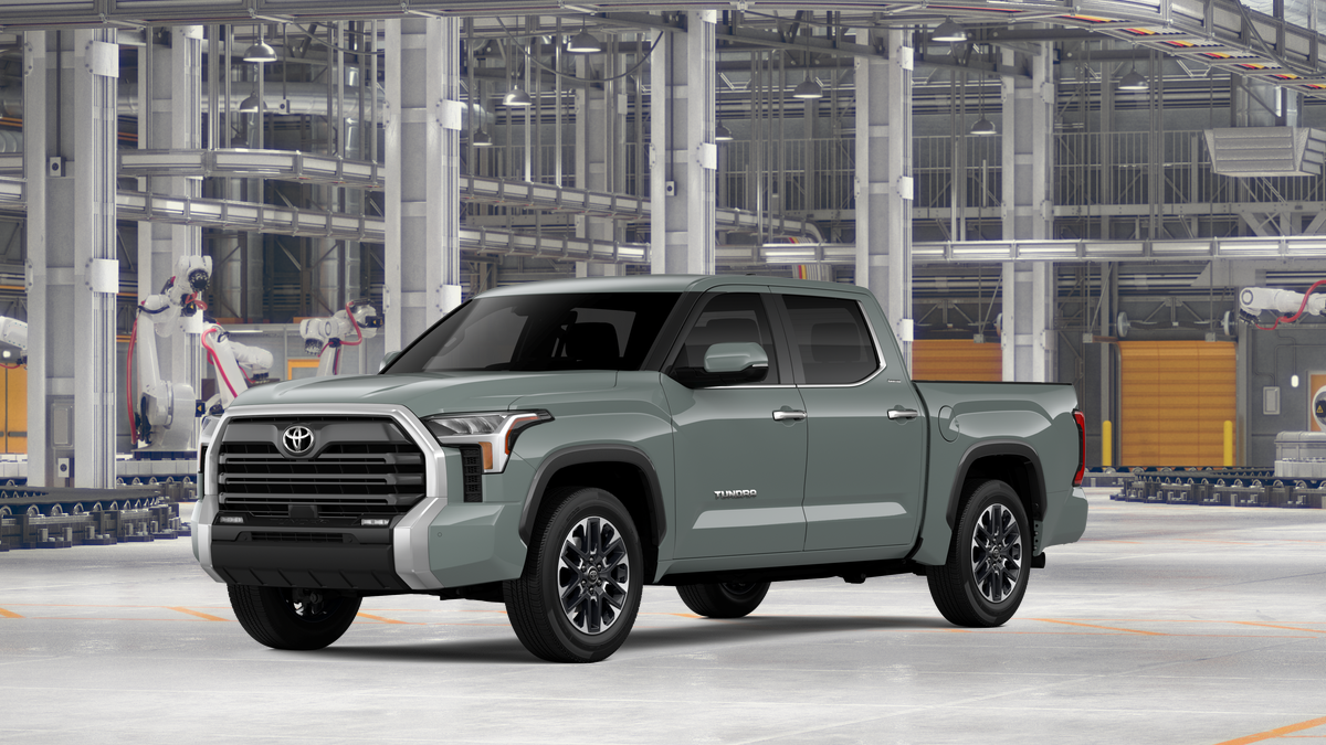 2026 Toyota Tundra Limited in Lunar Rock — front three-quarter view