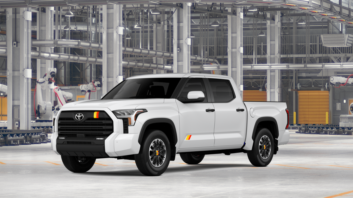 2026 Toyota Tundra SR5 in Ice Cap — front three-quarter view