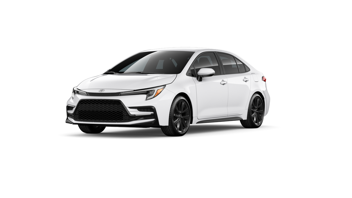 2026 Toyota Corolla SE in Ice Cap — front three-quarter view