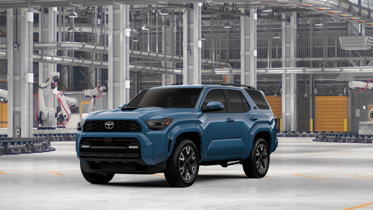 2026 Toyota 4Runner TRD Sport in Heritage Blue — front three-quarter view