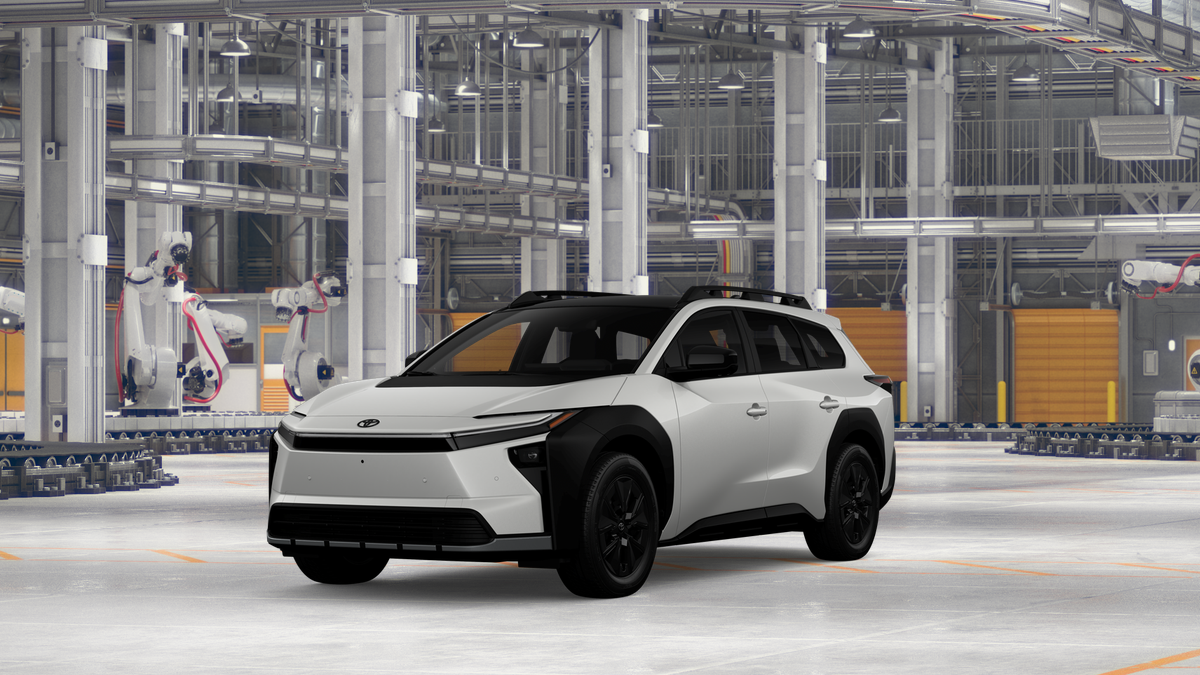 2026 Toyota bZ Woodland bZ Woodland Premium in Halo — front three-quarter view
