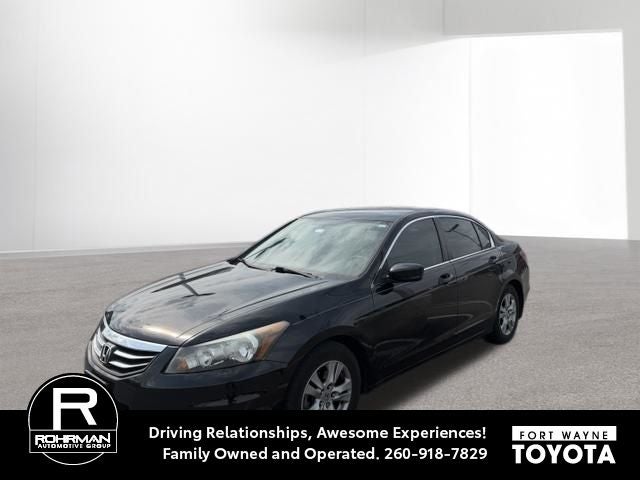 2011 Honda Accord SE 2.4 in Crystal Black Pearl — front three-quarter view