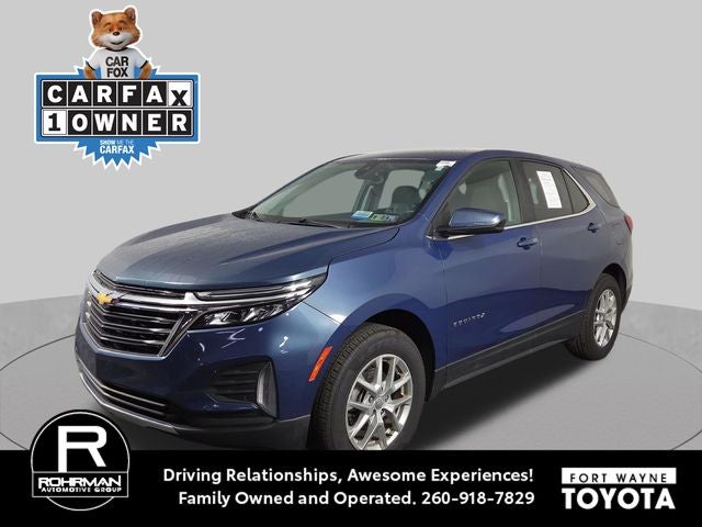 2024 Chevrolet Equinox LT in Lakeshore Blue Metallic — front three-quarter view