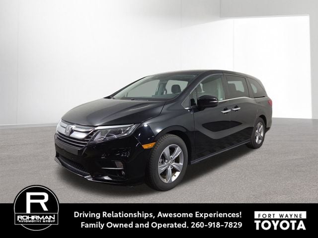 2018 Honda Odyssey EX in Crystal Black Pearl — front three-quarter view