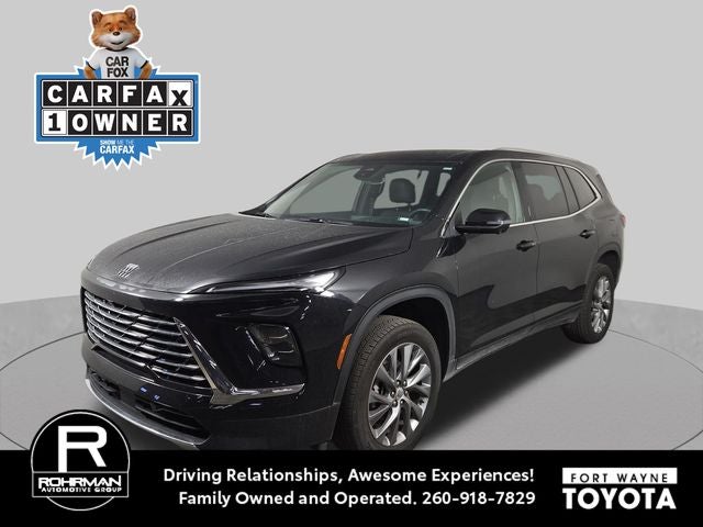 2025 Buick Enclave Preferred in Ebony Twilight Metallic — front three-quarter view