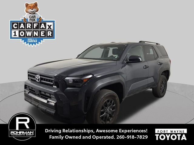 2025 Toyota 4Runner SR5 in Black — front three-quarter view