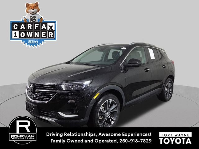 2023 Buick Encore GX Select in Ebony Twilight Metallic — front three-quarter view