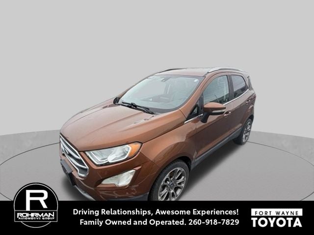 2018 Ford EcoSport Titanium in Canyon Ridge Metallic — front three-quarter view
